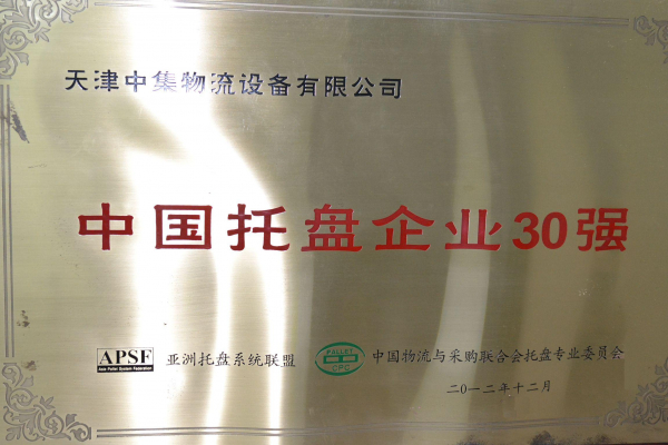 中國托盤企業(yè)30強(qiáng)